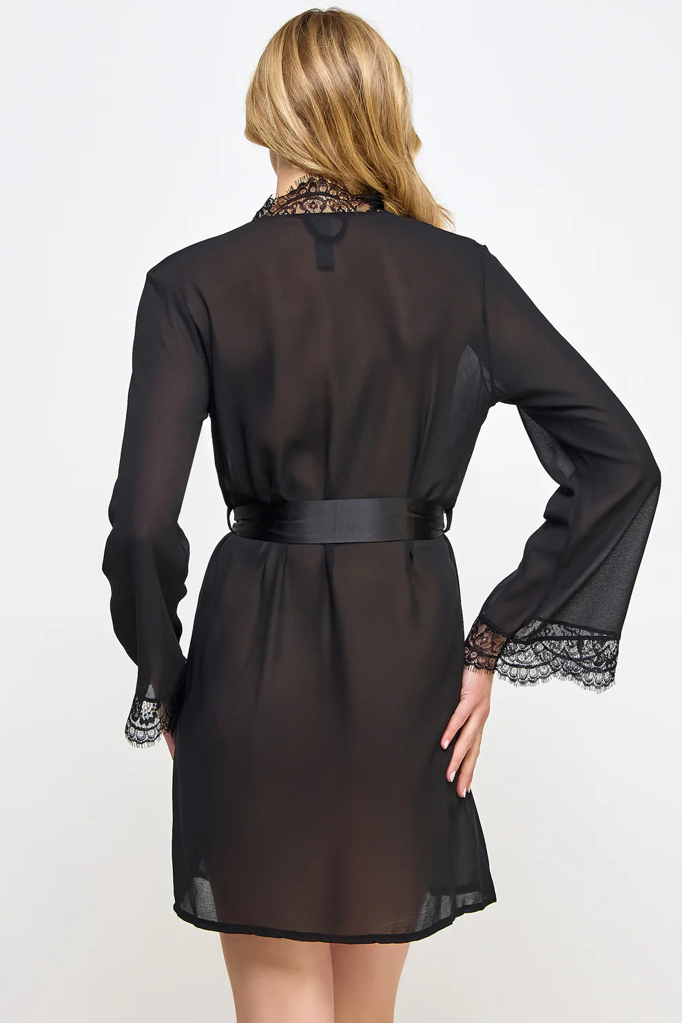 Vivian Lace & Chiffon Robe