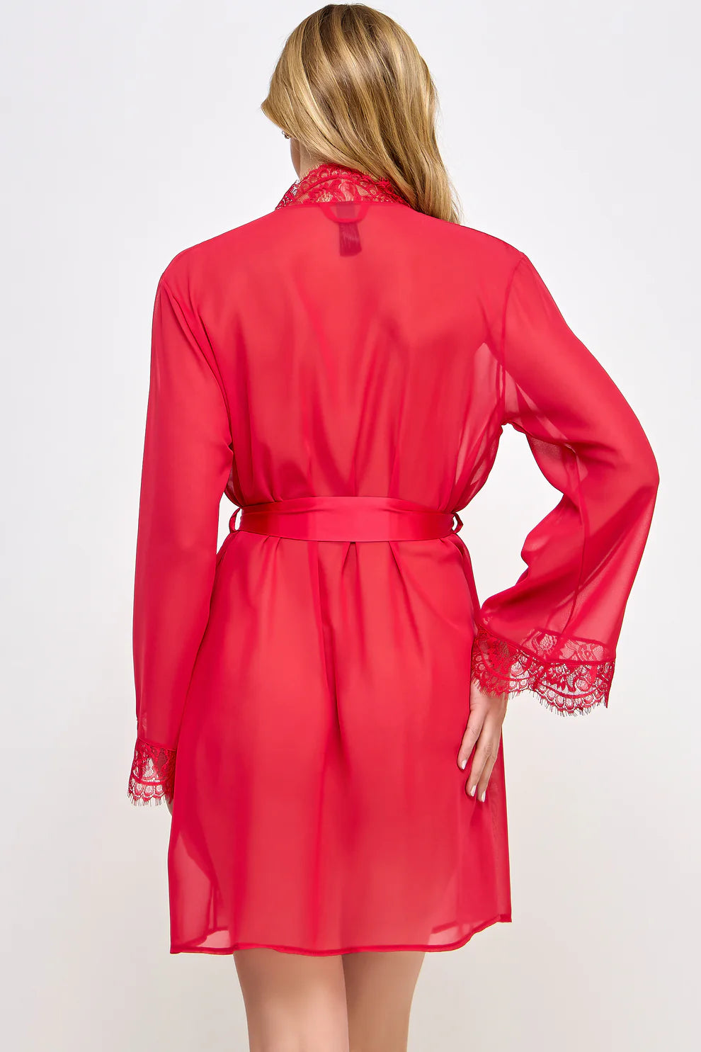Vivian Lace & Chiffon Robe