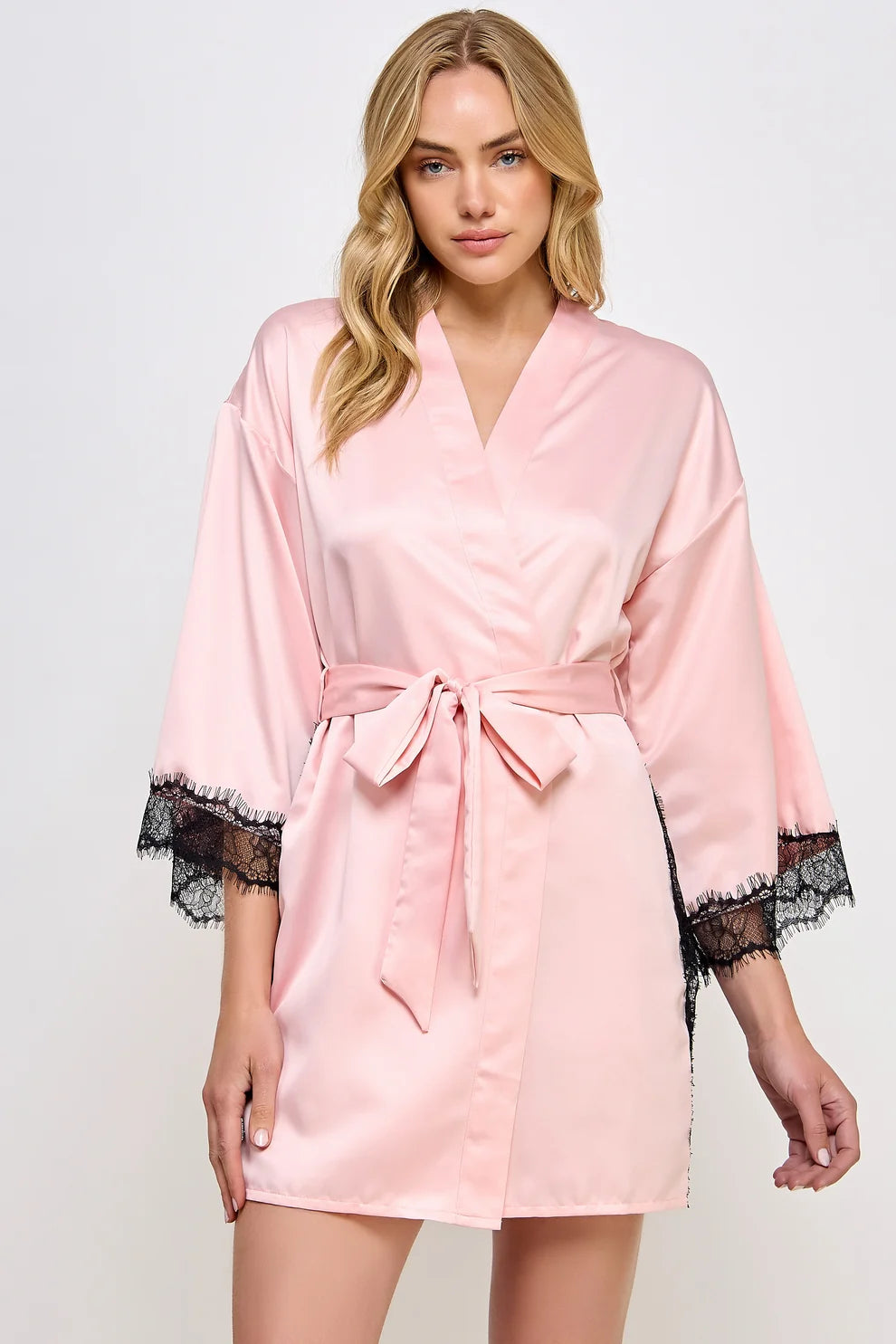 Isadora Lace & Satin Robe