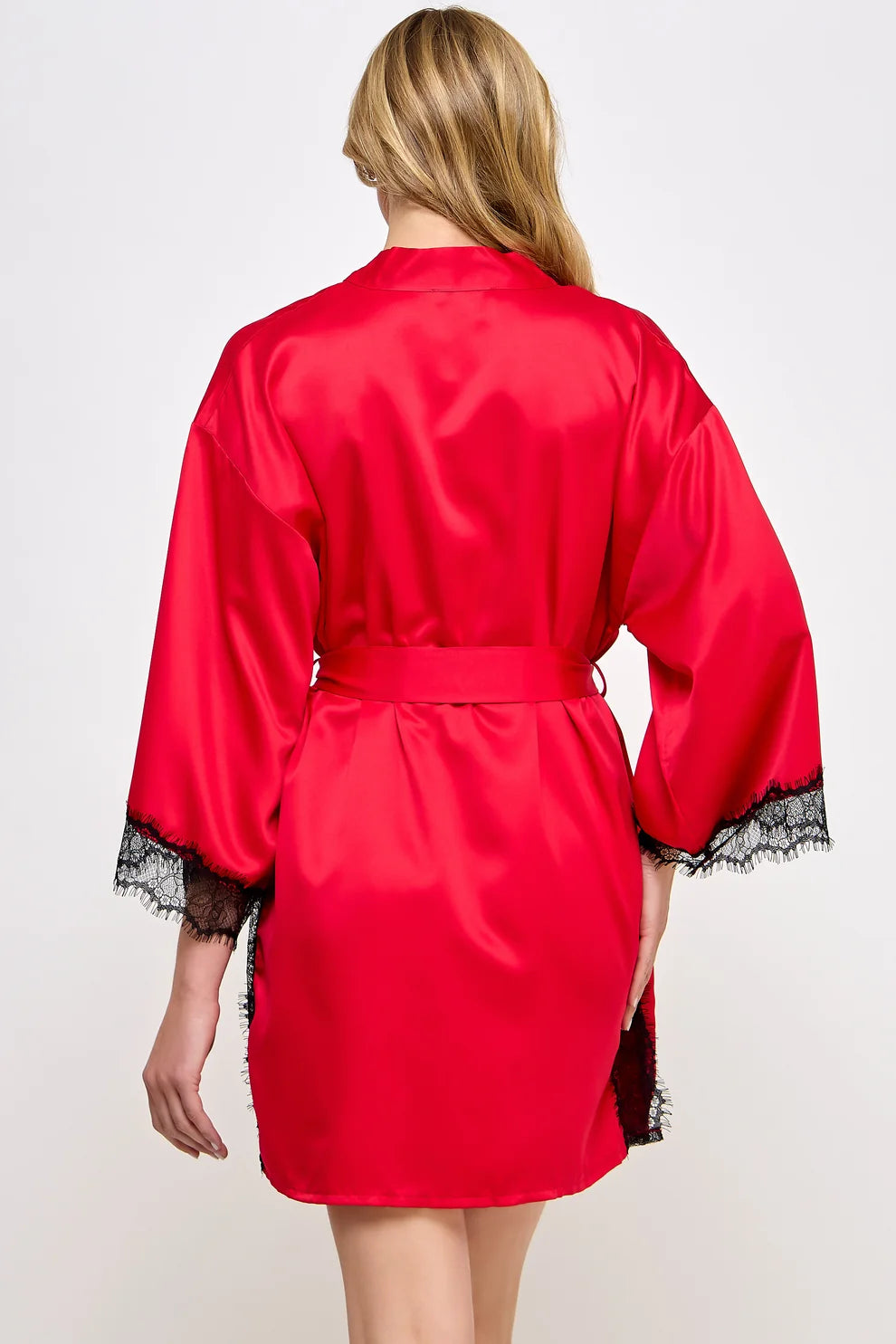 Isadora Lace & Satin Robe