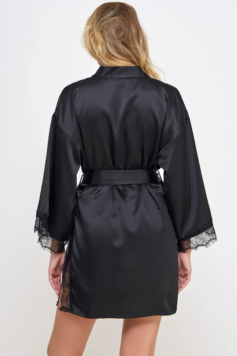 Gillian Lace & Satin Robe
