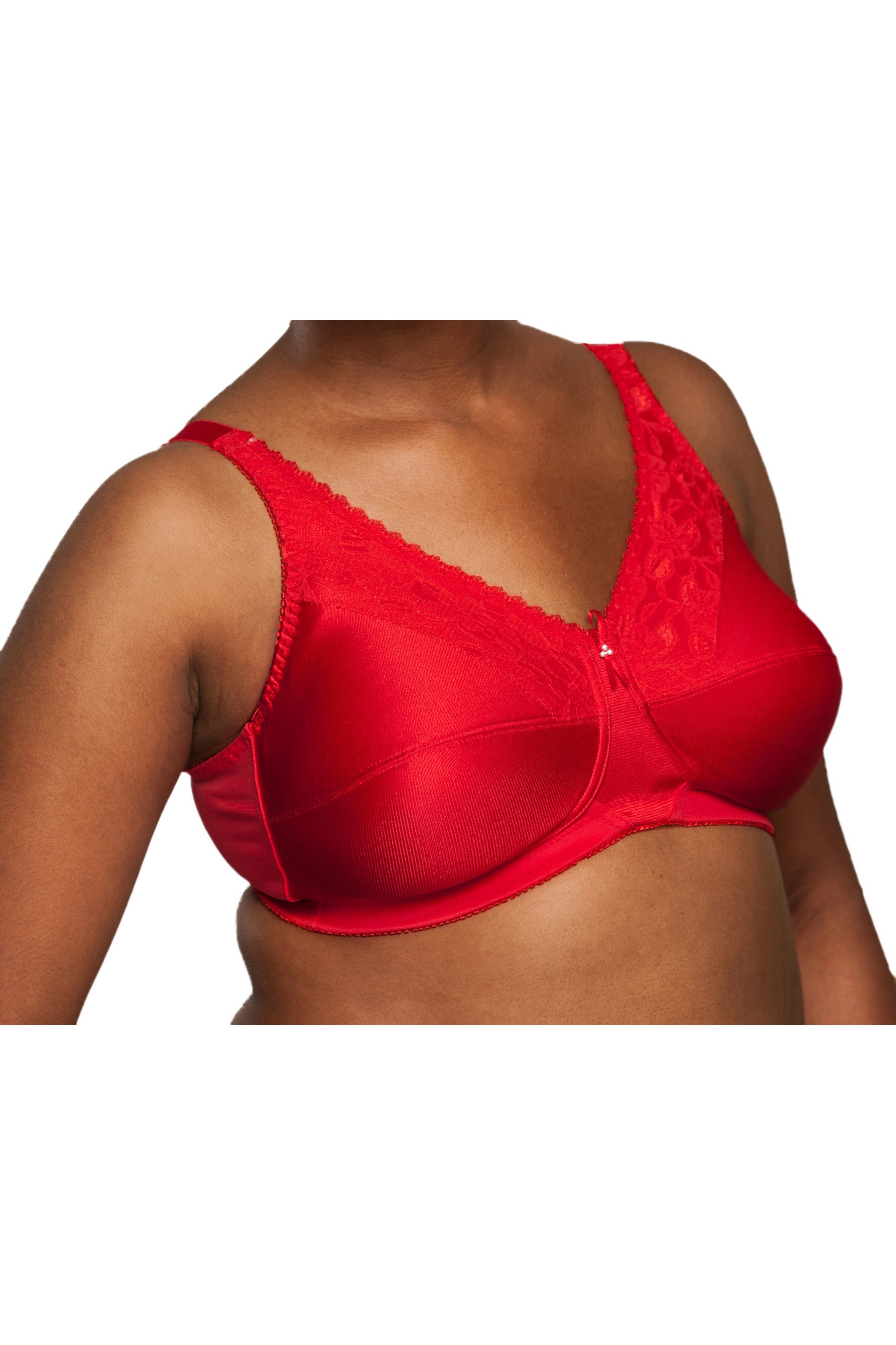 Satin & Lace Bandeau Pocket Bra