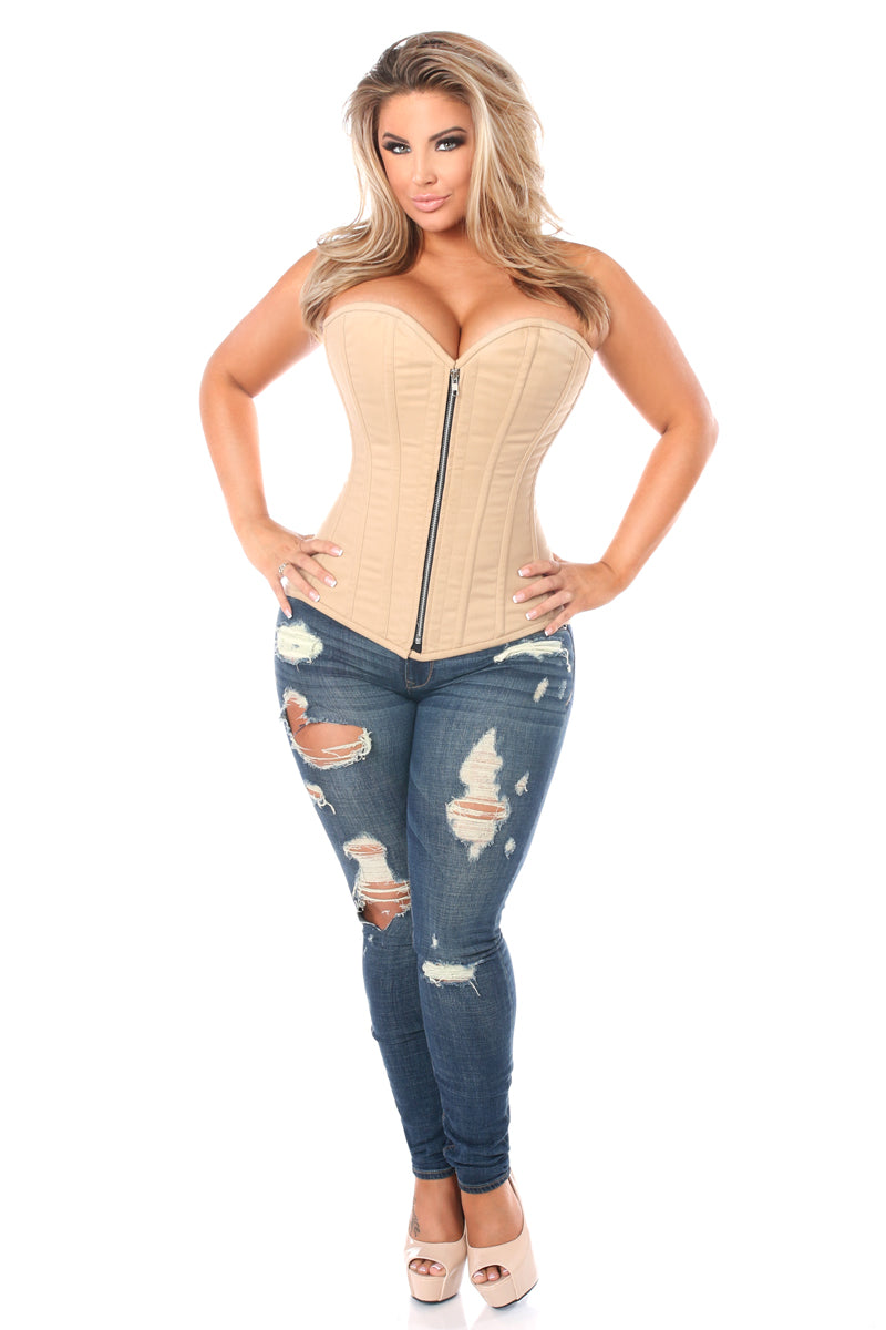 Cotton Overbust Corset