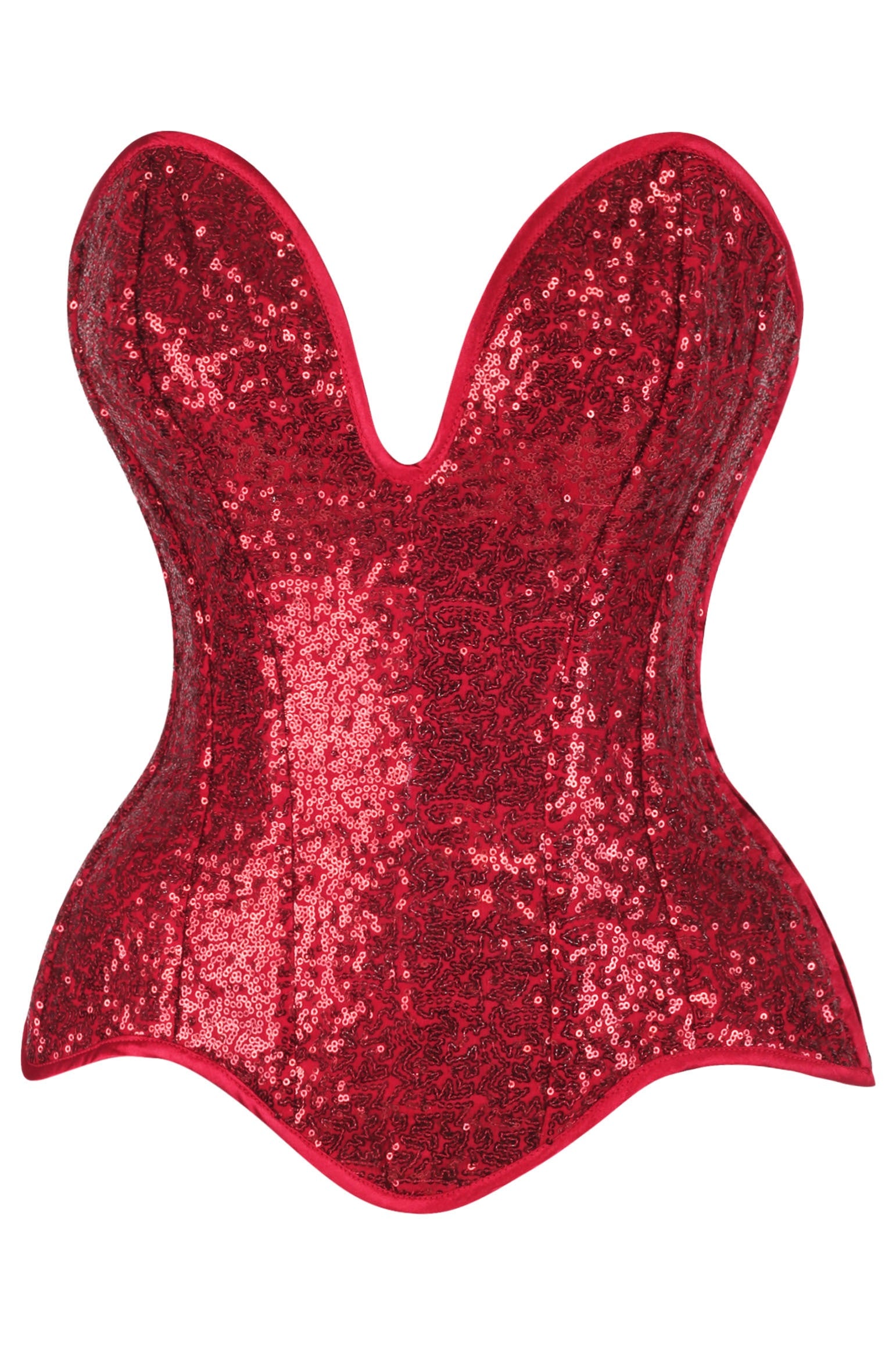 Jenny Plunging Sequin Corset