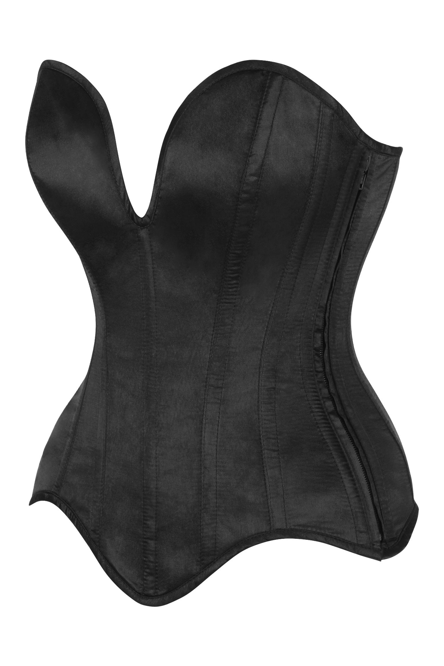 Shanna Plunging Satin Corset