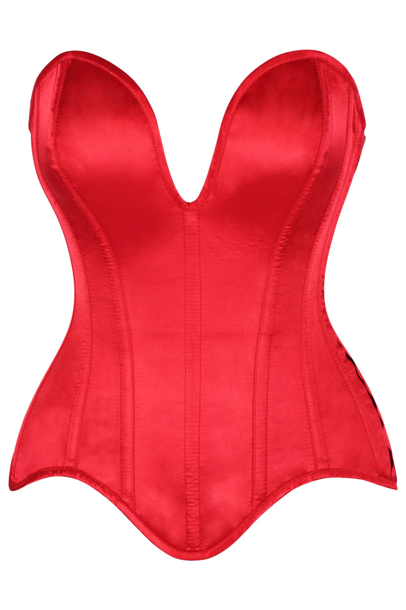 Shanna Plunging Satin Corset