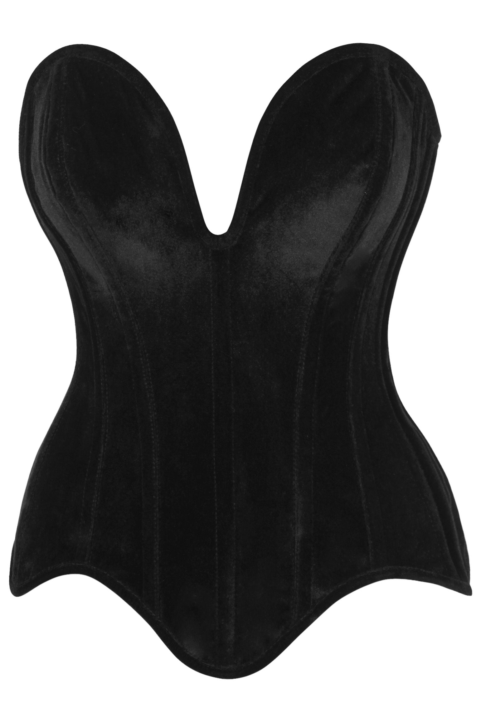 Jayne Plunging Velvet Corset