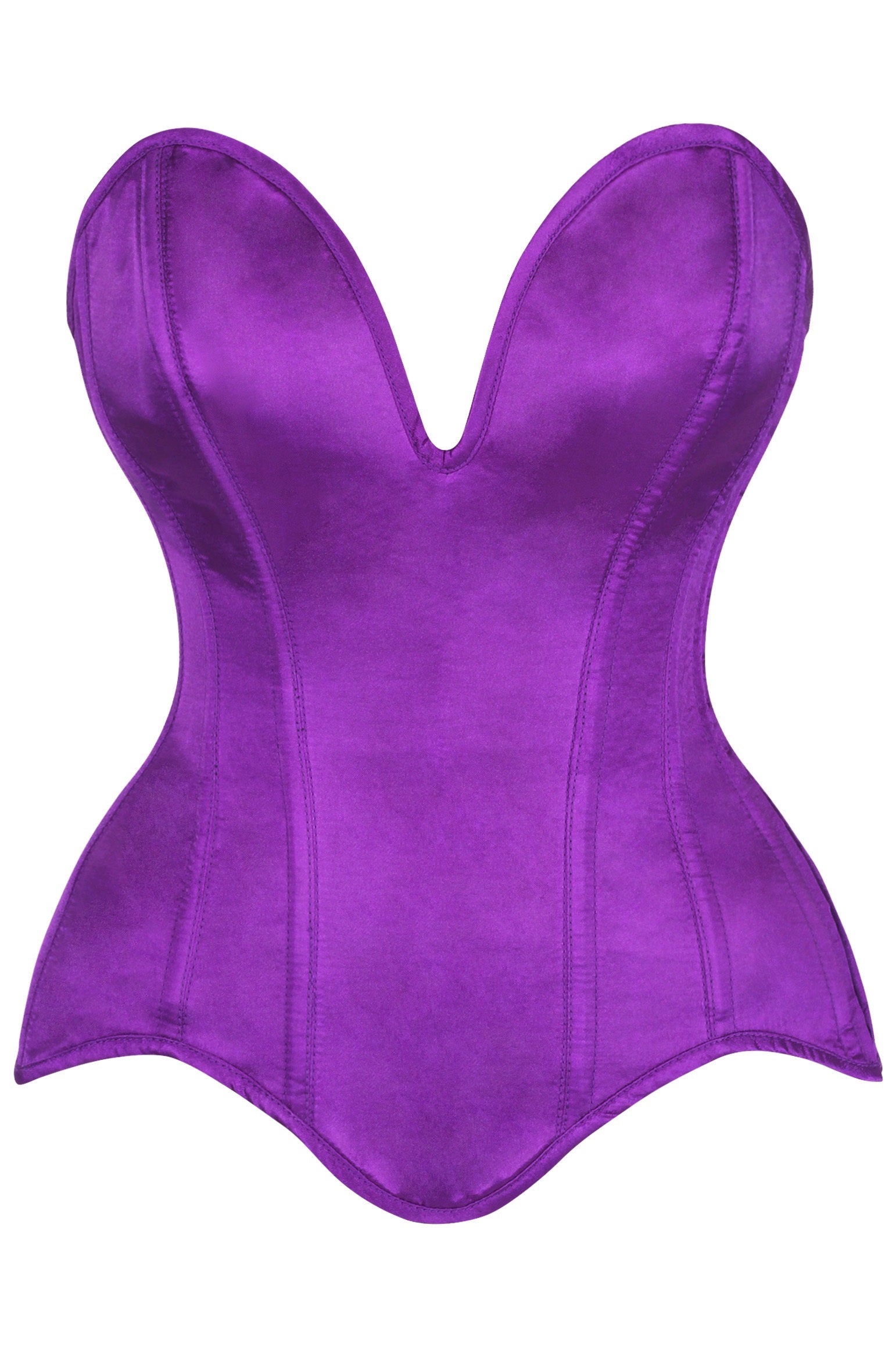 Shanna Plunging Satin Corset