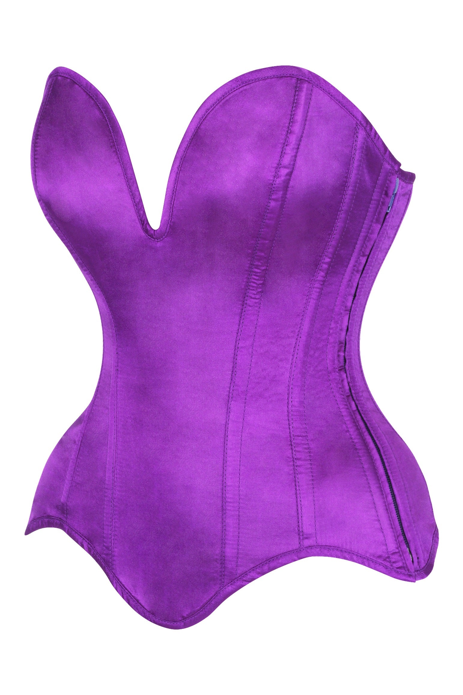 Shanna Plunging Satin Corset