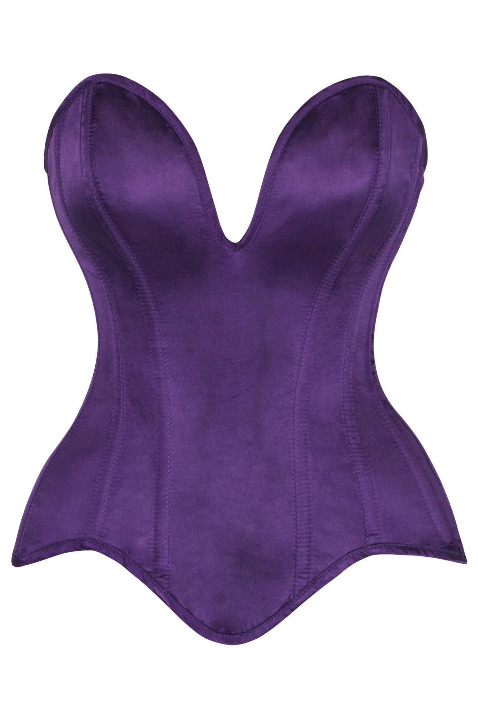Shanna Plunging Satin Corset