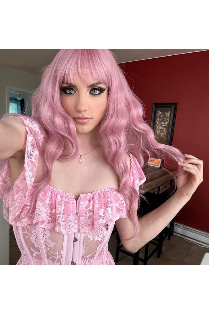 Lace & Ruffle Overbust Corset with Cap Sleeves