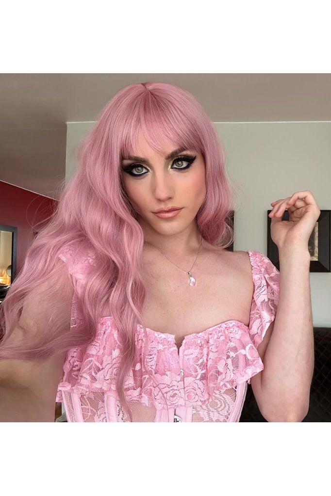 Lace & Ruffle Overbust Corset with Cap Sleeves