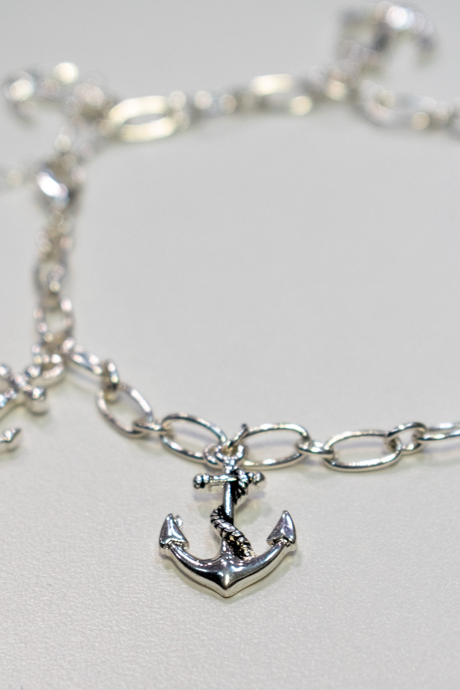 Metal Anchor Charm Anklet