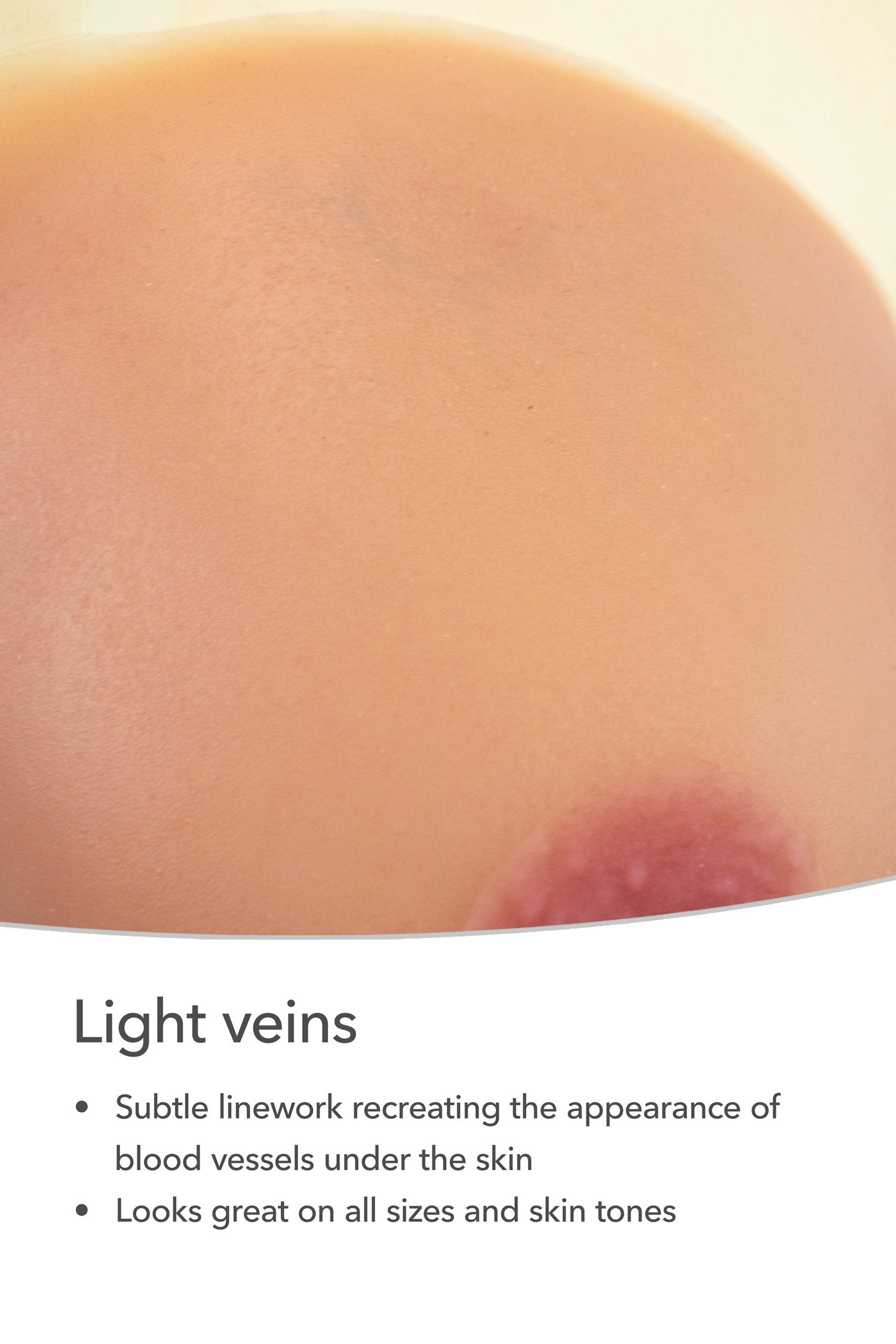 E. Light veins & realistic texture