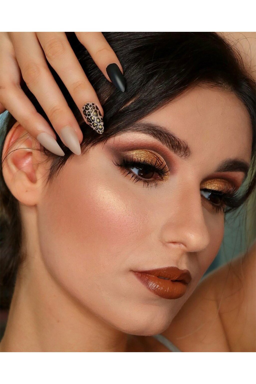 Cheetah Print Nails Kit