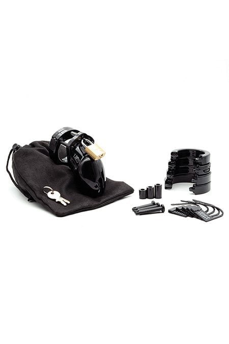 CB-6000S Short Locking Chastity Cage for Sissies