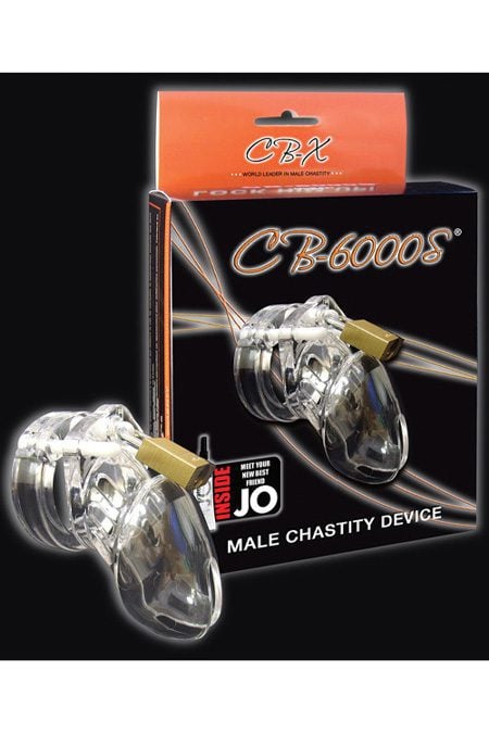 CB-6000S Short Locking Chastity Cage for Sissies