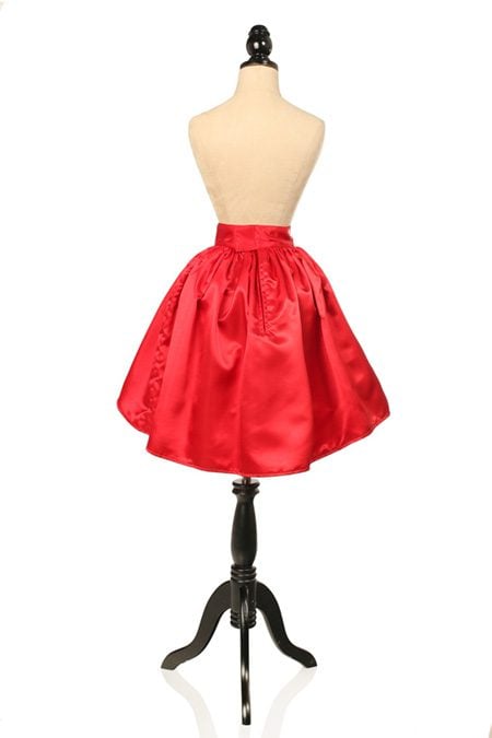 Satin Mini Skirt