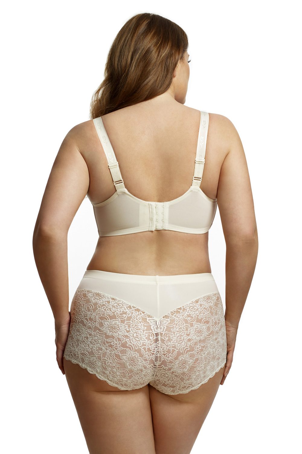 Elila Lace Cheeky Panty — Cream