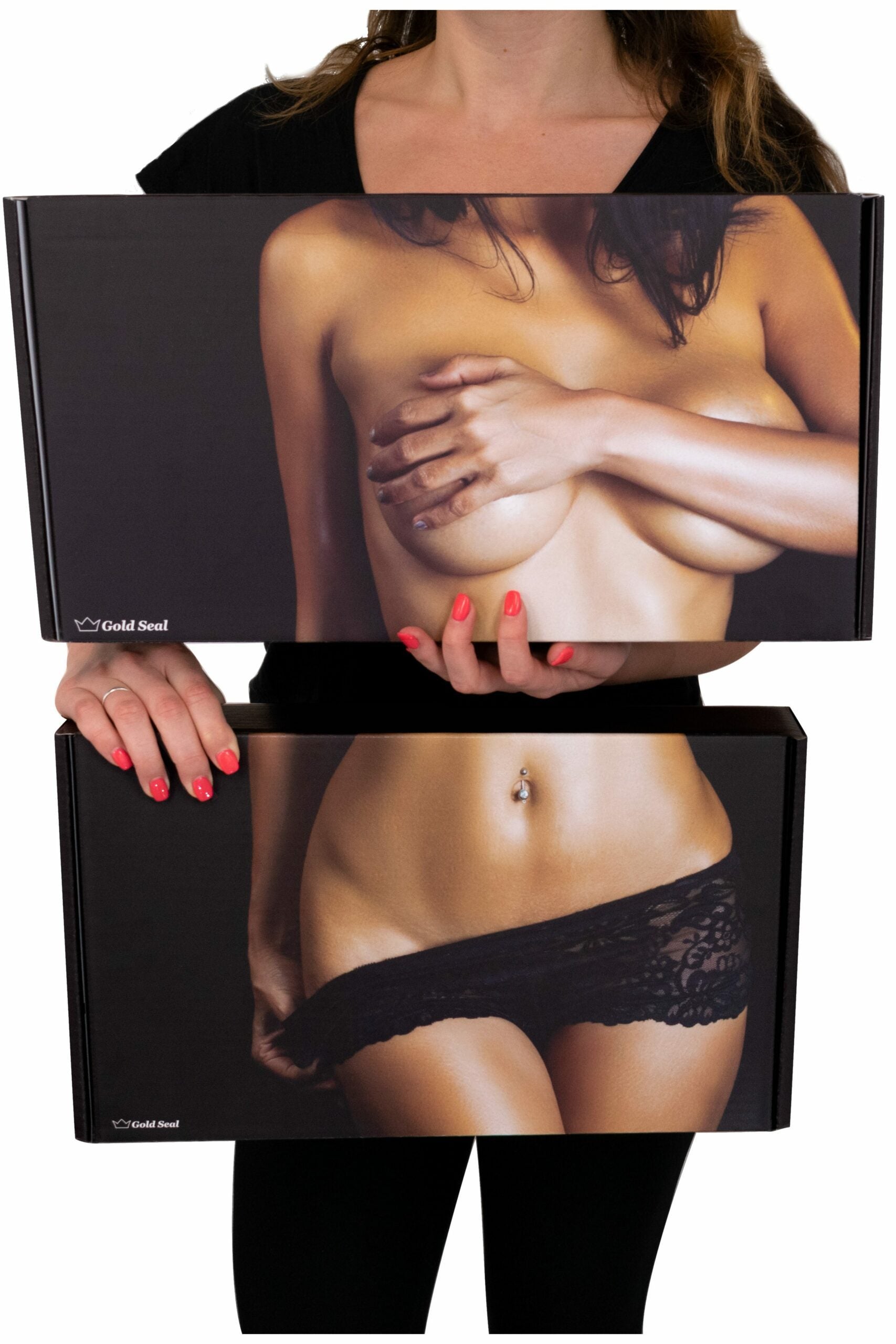 Gold Seal NAKED Queen Crop Top Silicone Breastplate