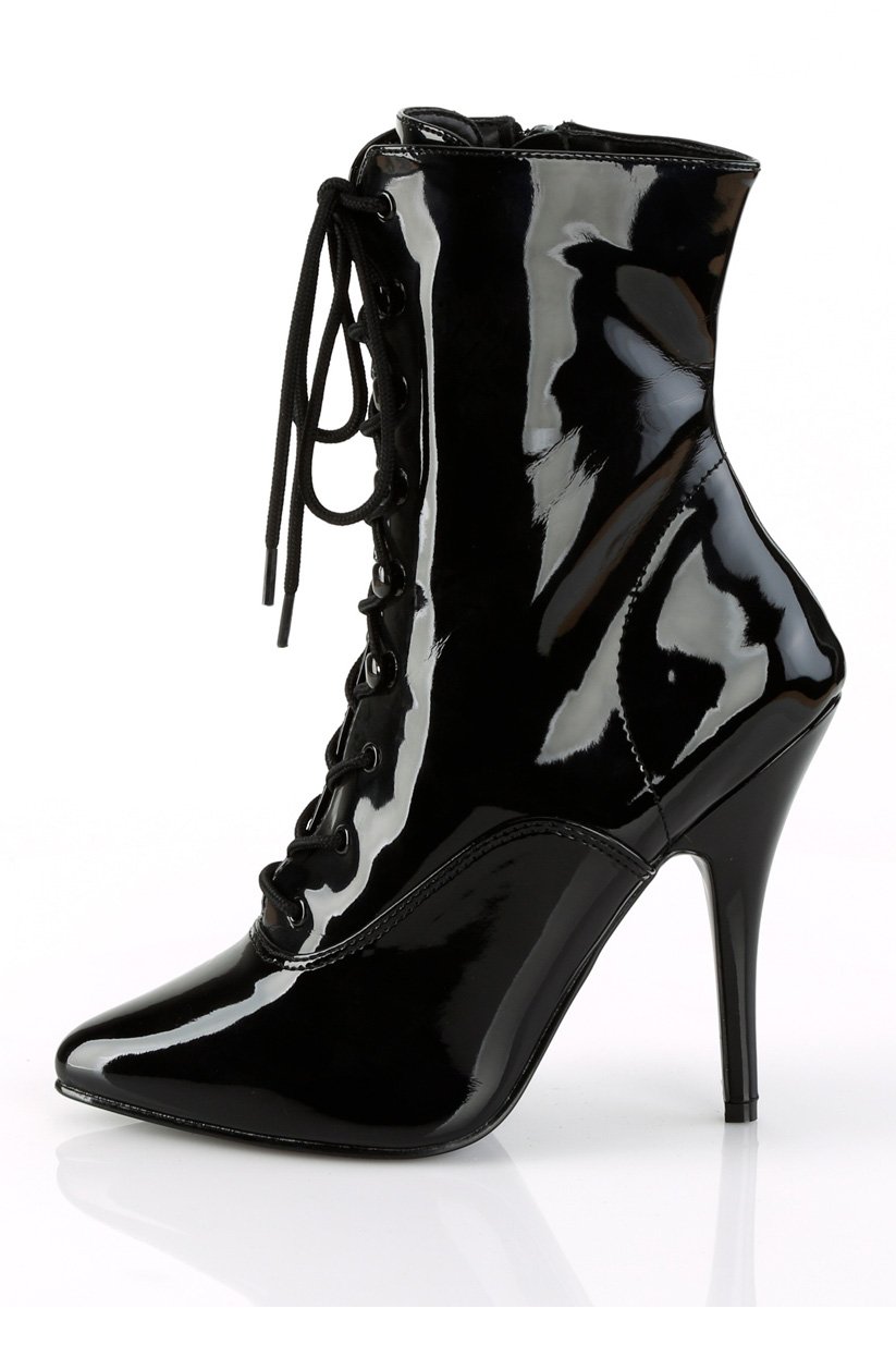 Pleaser Seduce Lace Up Ankle Boots
