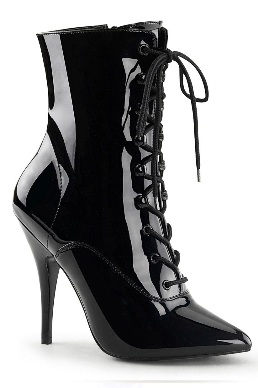 Pleaser Seduce Lace Up Ankle Boots