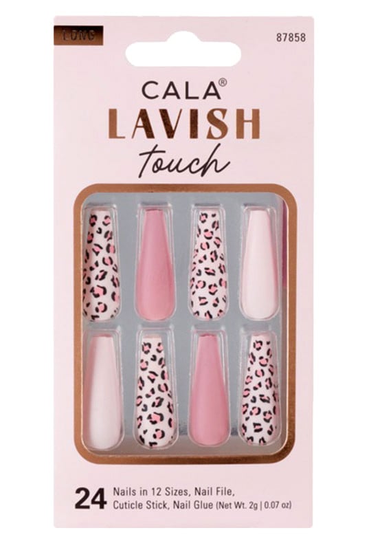 Pink Cheetah Nails Kit