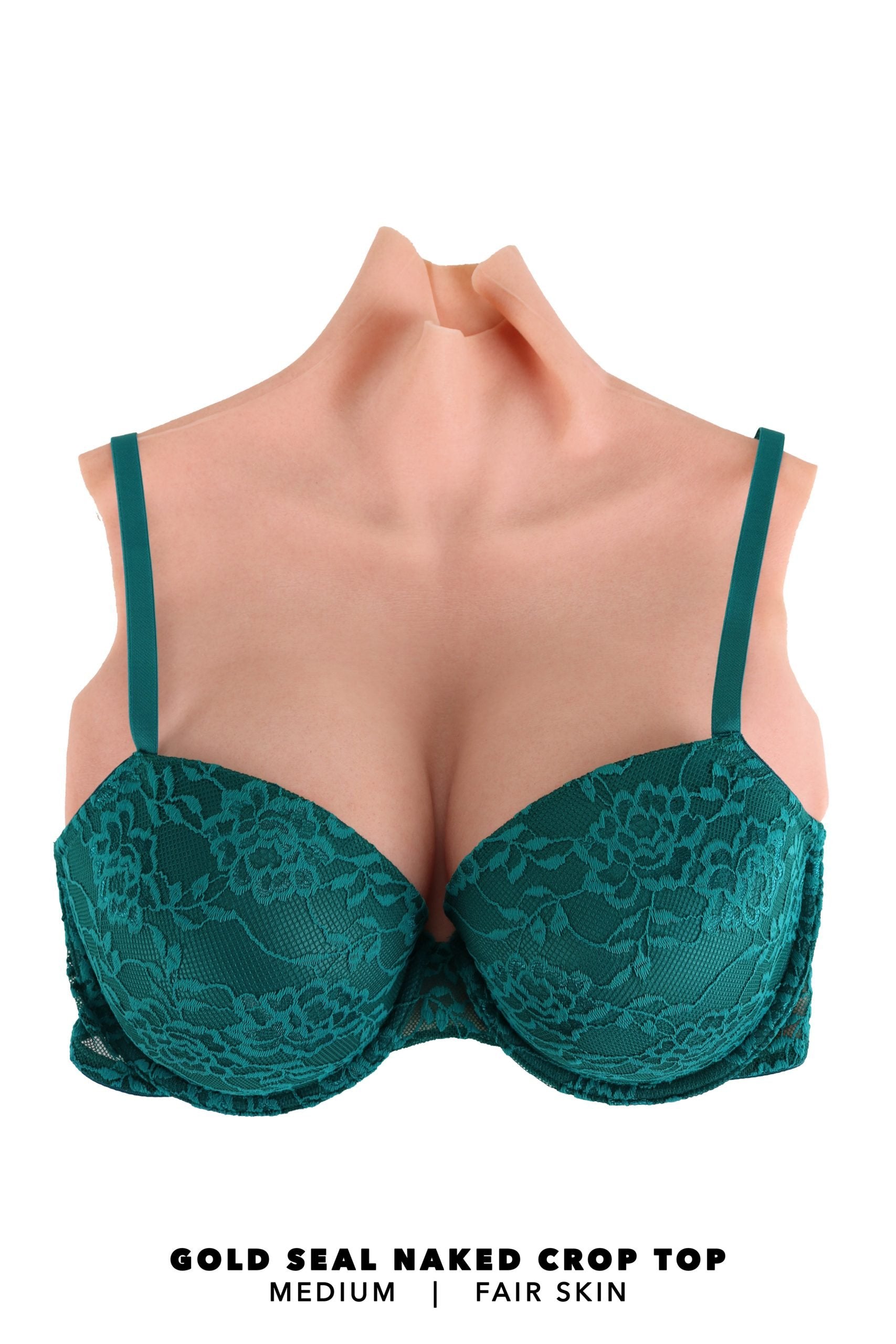 Gold Seal NAKED Crop Top Silicone Breastplate