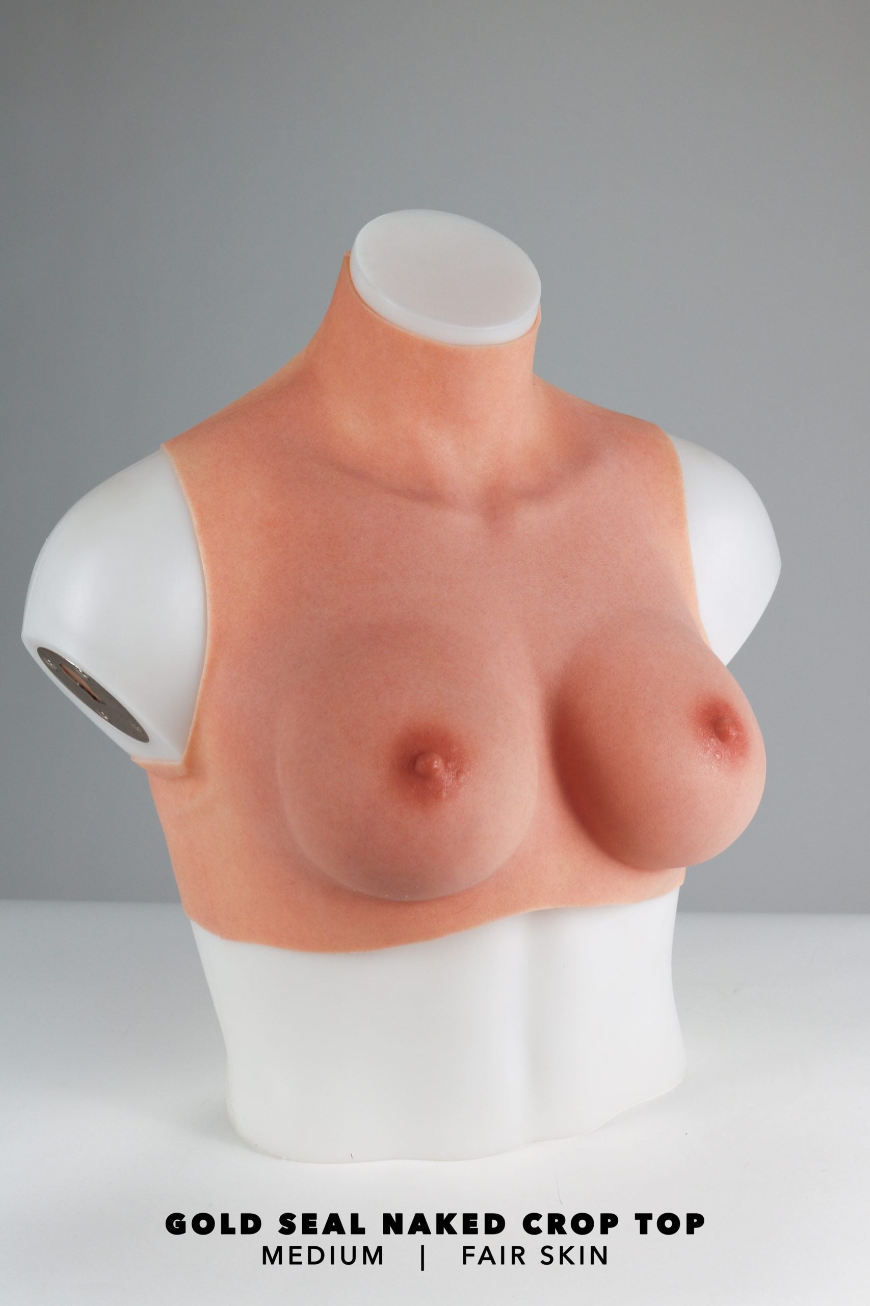 Gold Seal NAKED Crop Top Silicone Breastplate