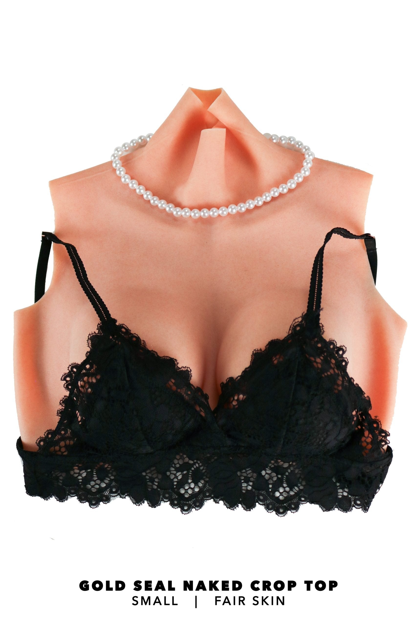 Gold Seal NAKED Crop Top Silicone Breastplate