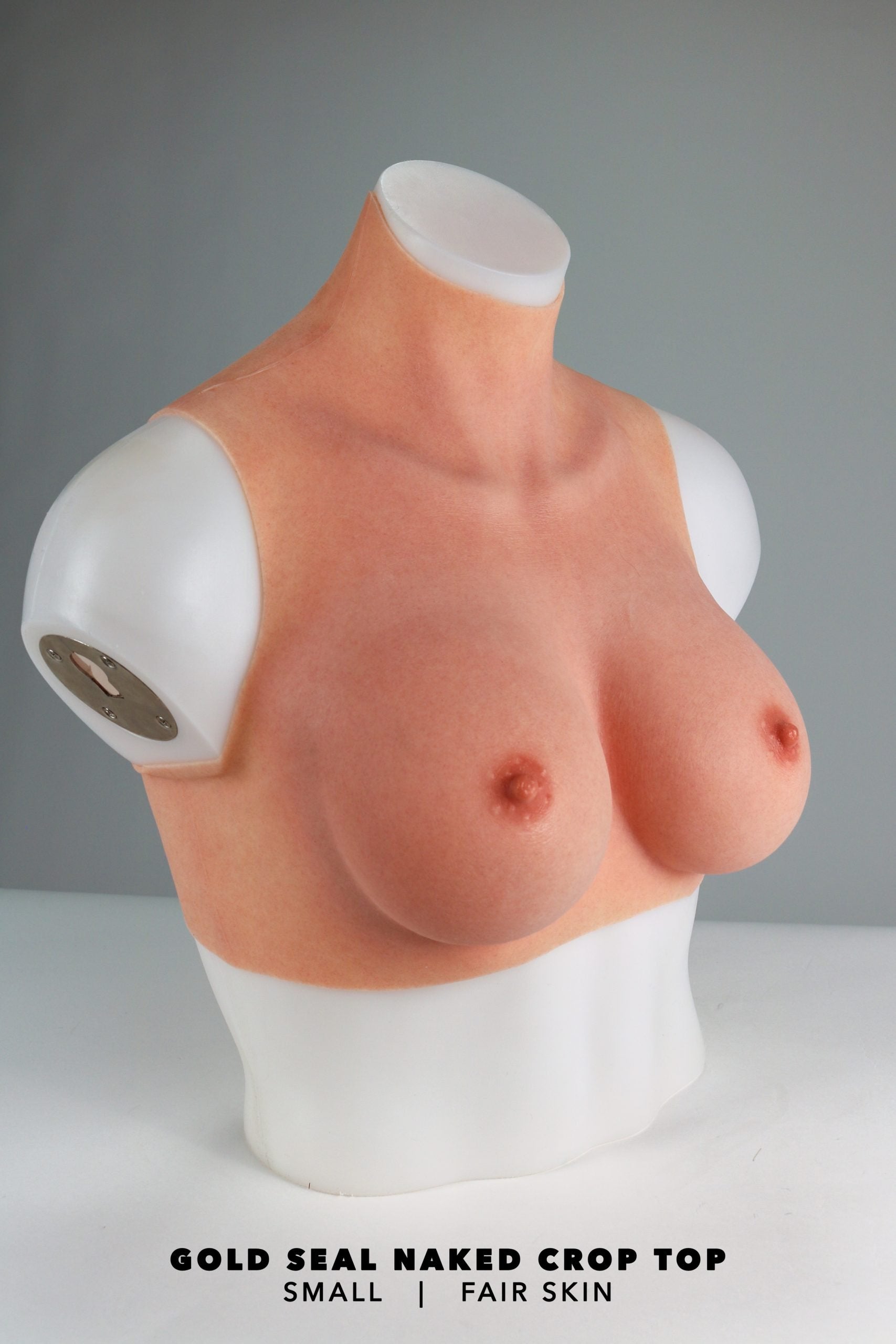 Gold Seal NAKED Crop Top Silicone Breastplate