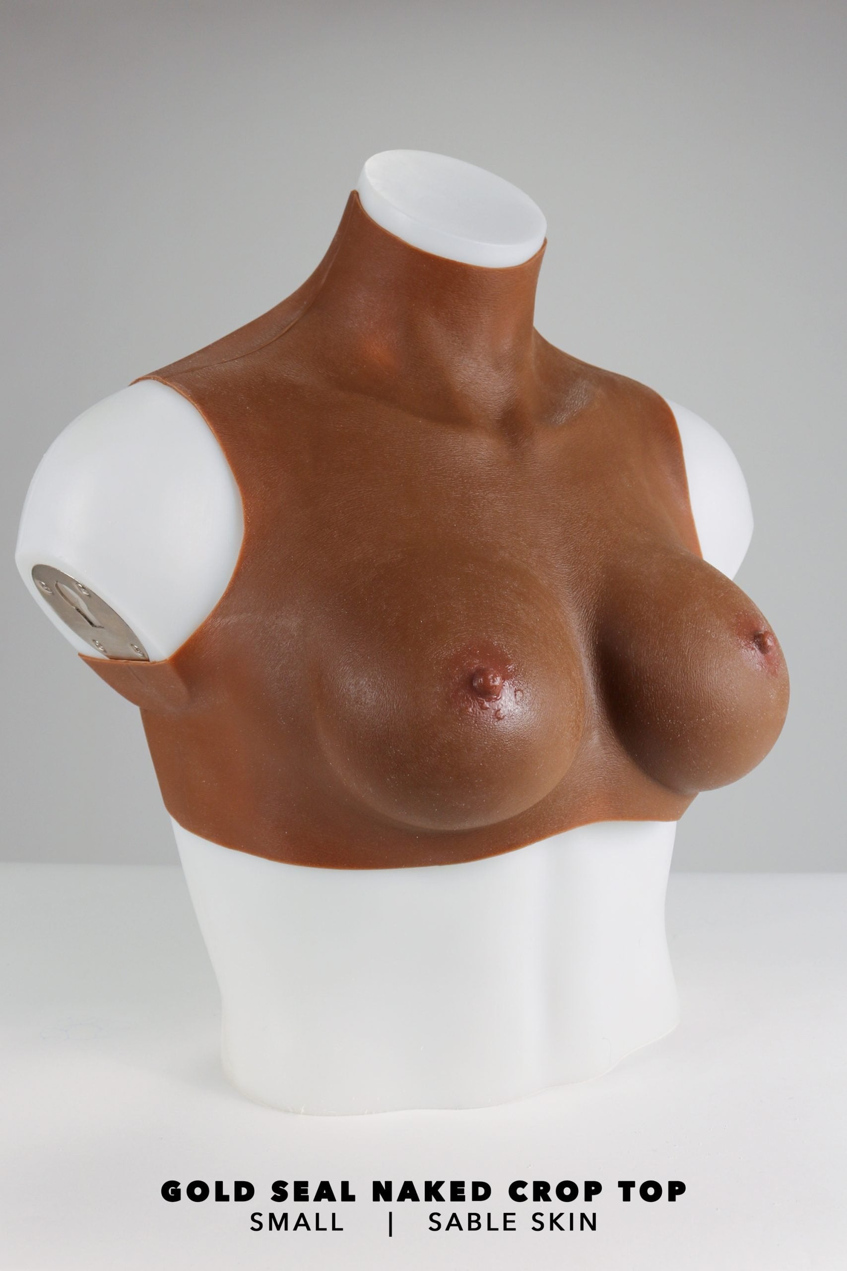 Gold Seal NAKED Crop Top Silicone Breastplate