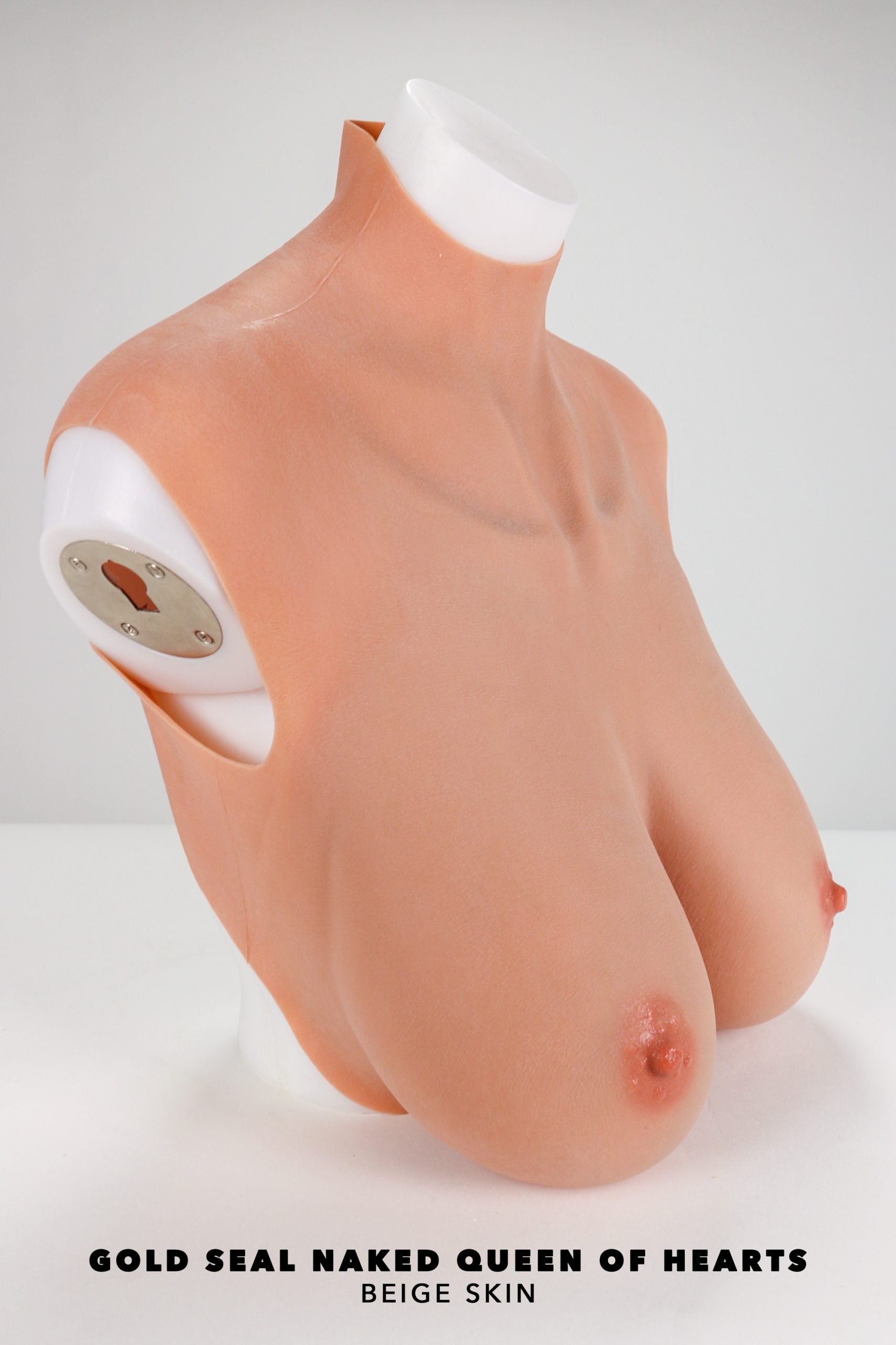 Gold Seal NAKED Queen of Hearts Silicone Breastplate