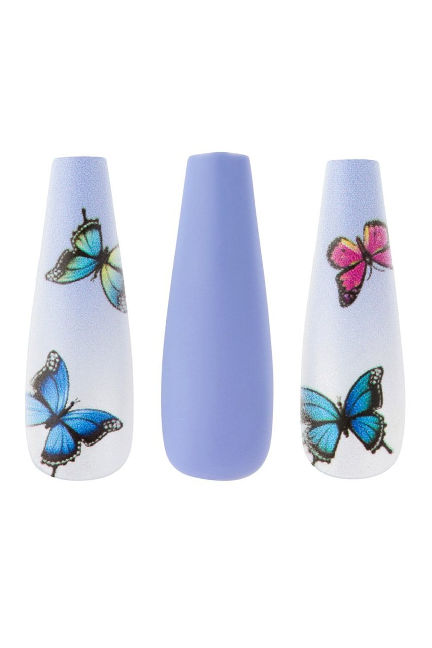 Blue Butterfly Nails Kit