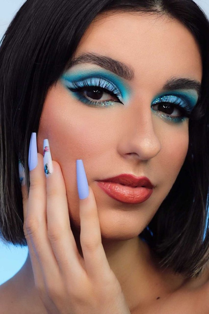 Blue Butterfly Nails Kit