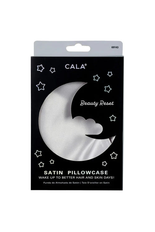 Silver Satin Pillowcase