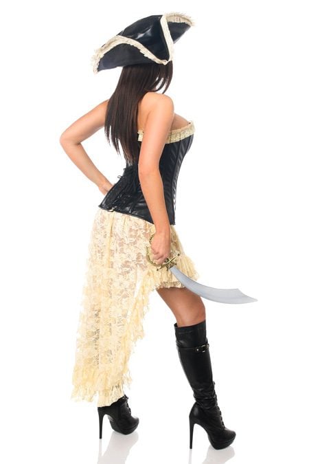 Pirate Wench 4 Piece Corset Costume