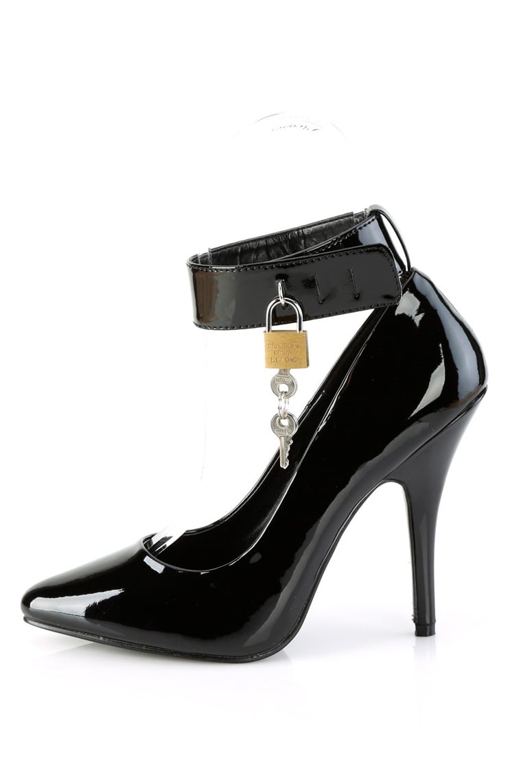 Pleaser Seduce Heels with Locking Ankle Cuffs