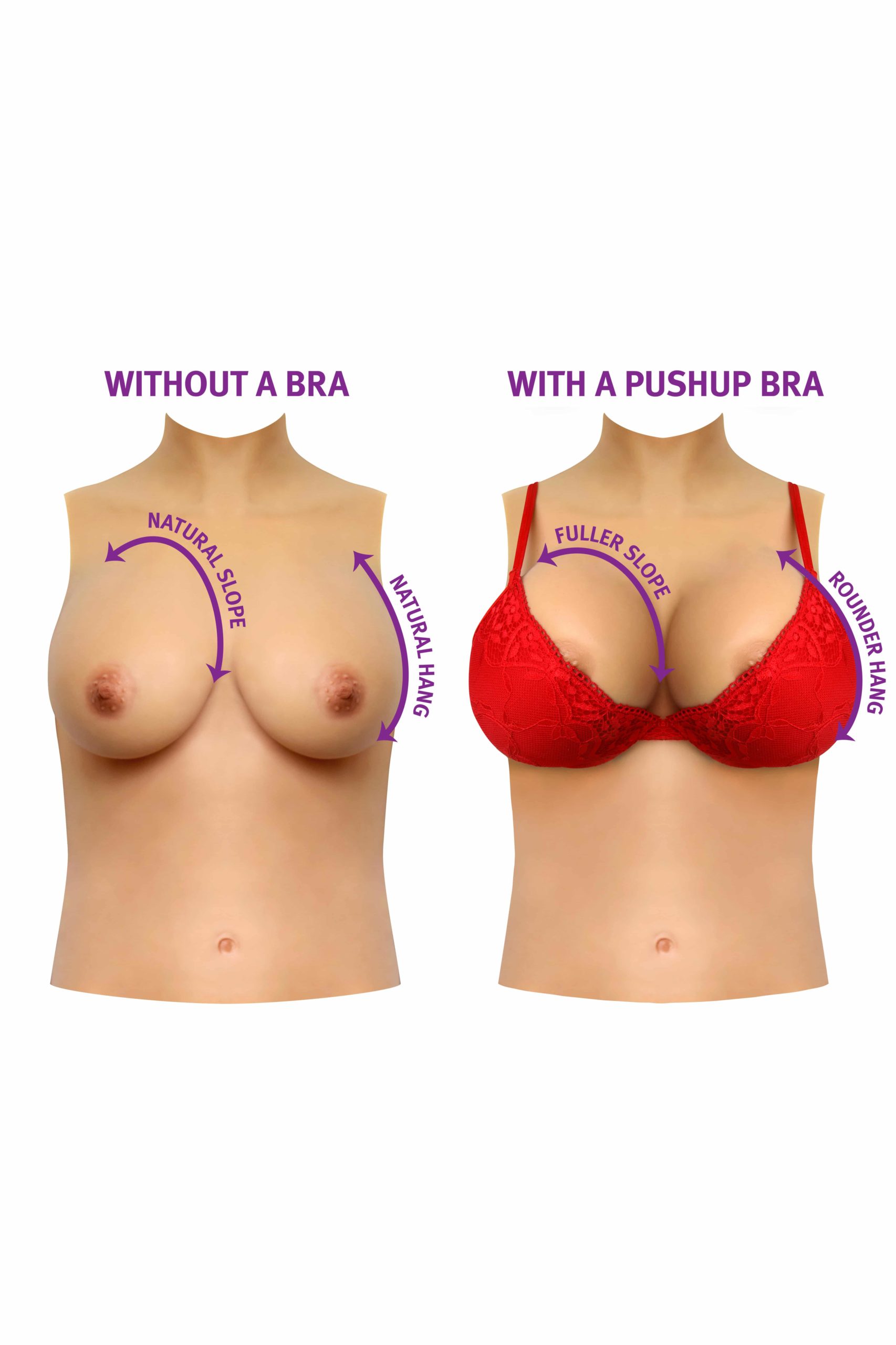 Gold Seal NAKED Classic Silicone Breastplate