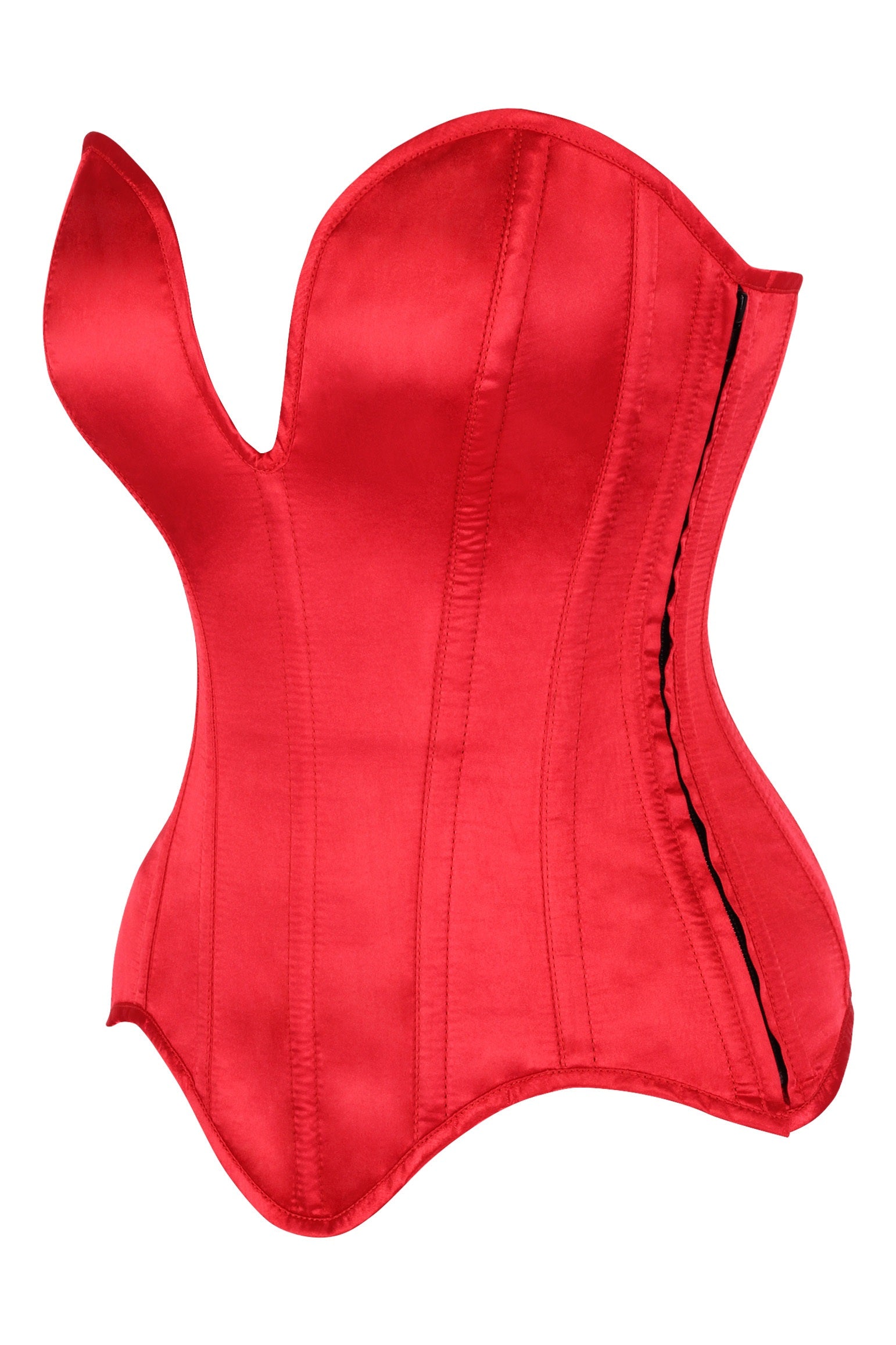 Shanna Plunging Satin Corset