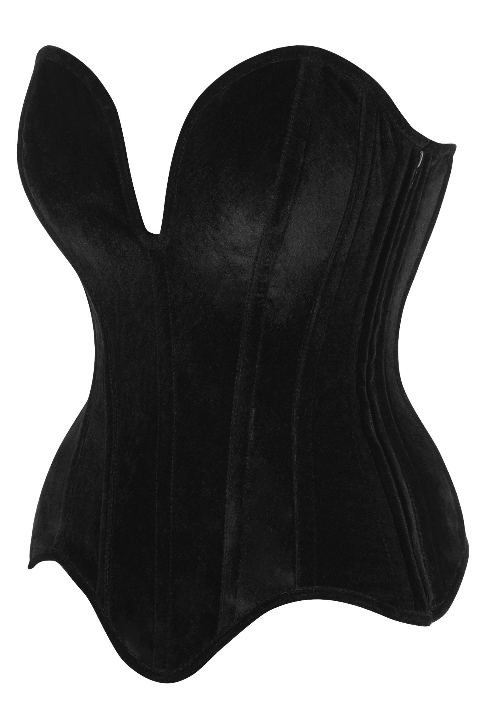 Jayne Plunging Velvet Corset