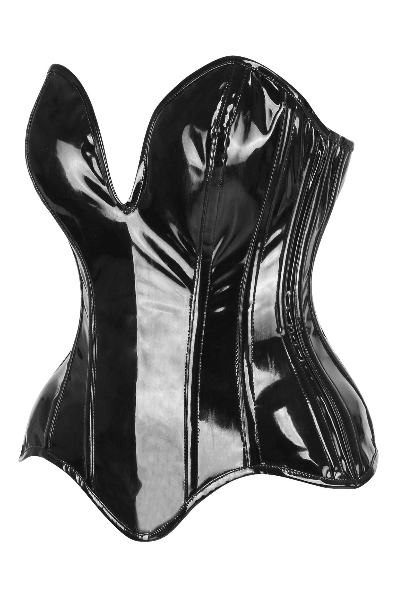Pamela Plunging Patent Corset