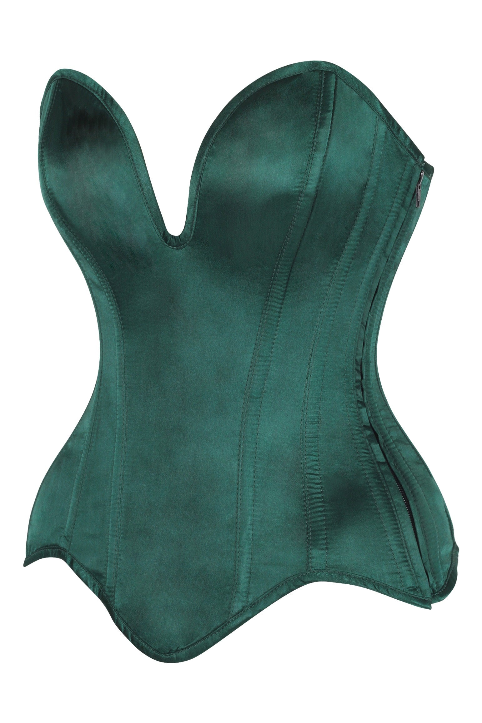Shanna Plunging Satin Corset