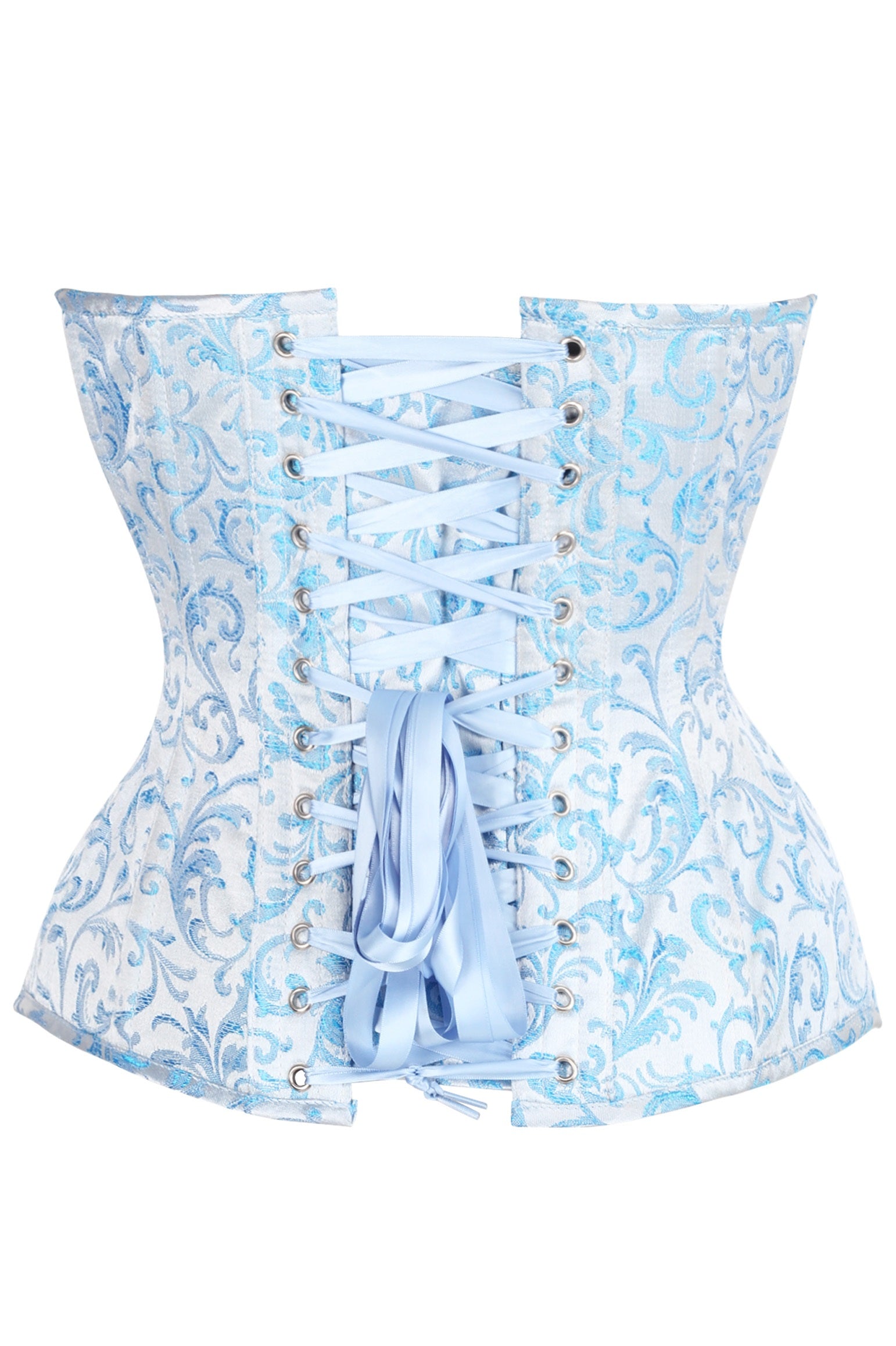 Blue Willow Plunging Corset