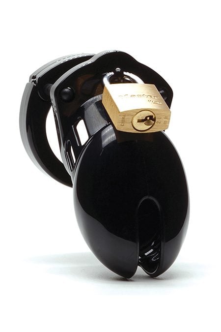 CB-6000S Short Locking Chastity Cage for Sissies