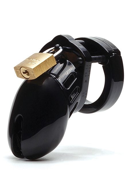 CB-6000S Short Locking Chastity Cage for Sissies