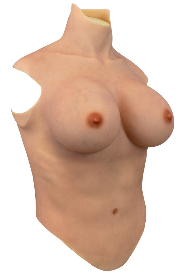 Gold Seal NAKED Torso Silicone Breastplate— NEXT-TO-PERFECT