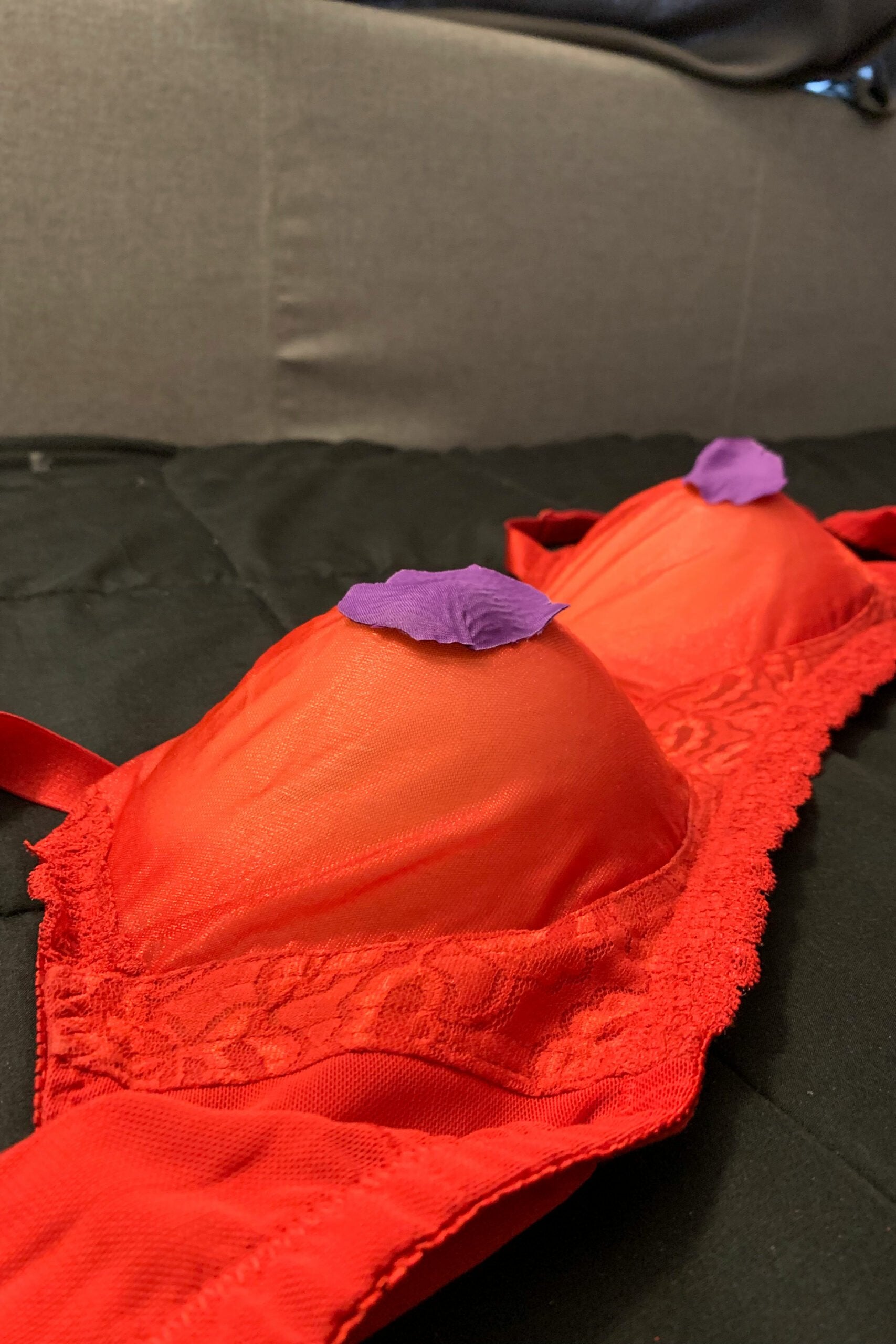 TRANSFORM See-Thru Pocket Bra — Red