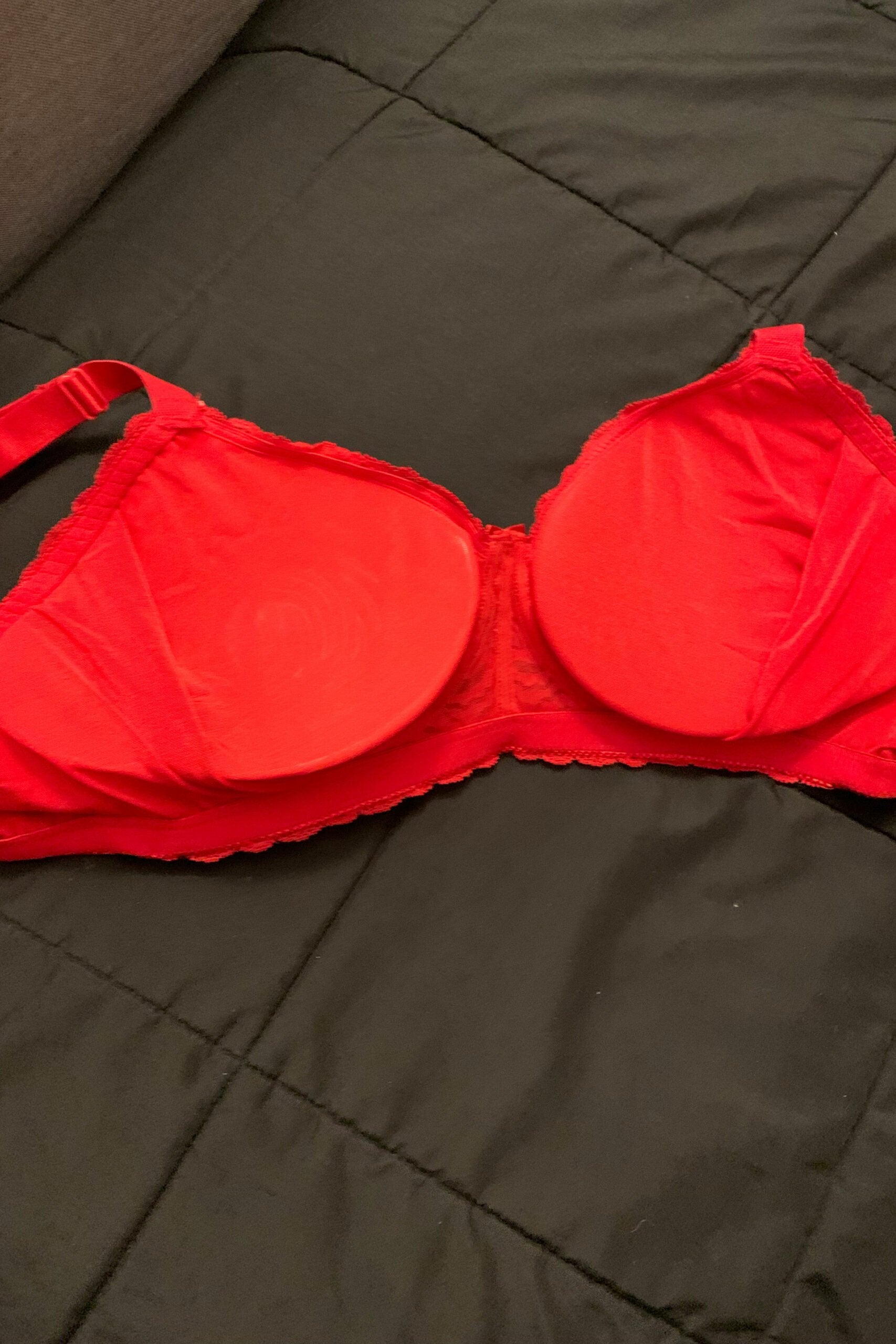 TRANSFORM See-Thru Pocket Bra — Red