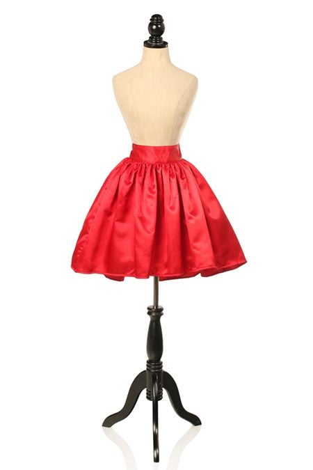 Satin Mini Skirt